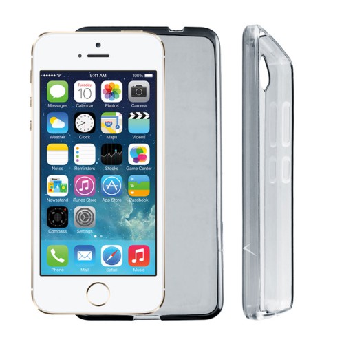 VOLTE-TEL ΘΗΚΗ IPHONE SE/5/5S SLIMCOLOR TPU ΔΙΑΦΑΝΗ ΓΚΡΙ