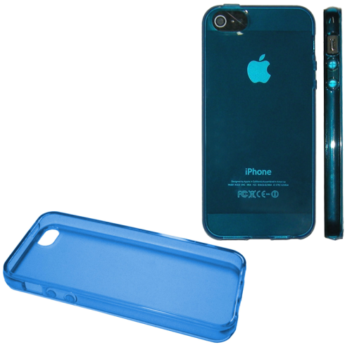 VOLTE-TEL ΘΗΚΗ IPHONE SE/5/5S SLIMCOLOR TPU ΔΙΑΦΑΝΗ ΜΠΛΕ