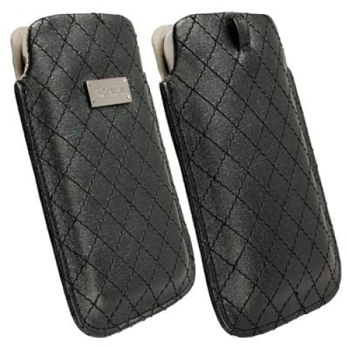 KRUSELL ΘΗΚΗ ΠΟΥΓΚΙ LEATHER AVENYN BLACK L LONG
