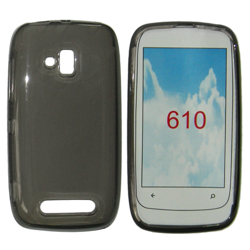 VOLTE-TEL ΘΗΚΗ NOKIA LUMIA 610 SLIMCOLOR TPU ΔΙΑΦΑΝΗ ΓΚΡΙ