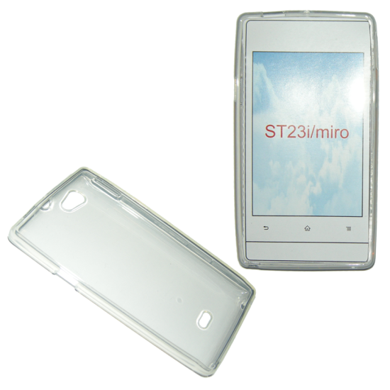 VOLTE-TEL ΘΗΚΗ SONY XPERIA MIRO ST23 SLIMCOLOR TPU ΔΙΑΦΑΝΗ