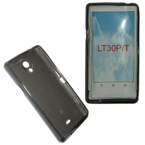 VOLTE-TEL ΘΗΚΗ SONY XPERIA T LT30p SLIMCOLOR TPU ΔΙΑΦΑΝΗ ΓΚΡΙ