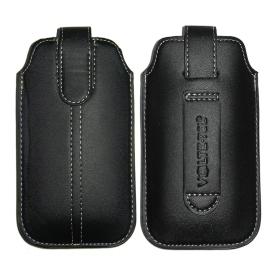 VOLTE-TEL ΘΗΚΗ ΠΟΥΓΚΙ SLIM SEWING LEATHER LOOP V1505 BLACK ML