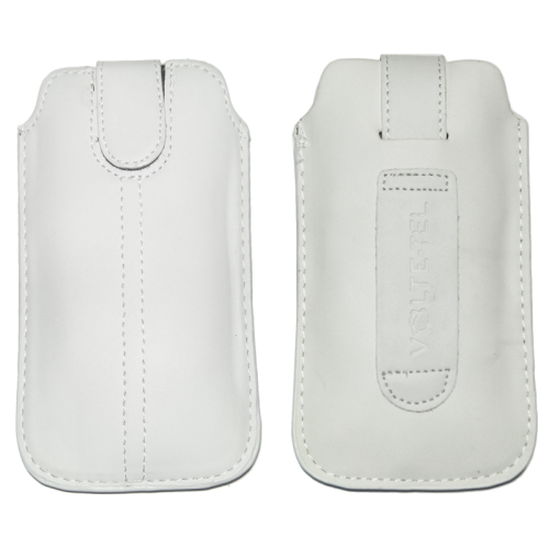 VOLTE-TEL ΘΗΚΗ ΠΟΥΓΚΙ SLIM SEWING LEATHER LOOP V1506 WHITE ML