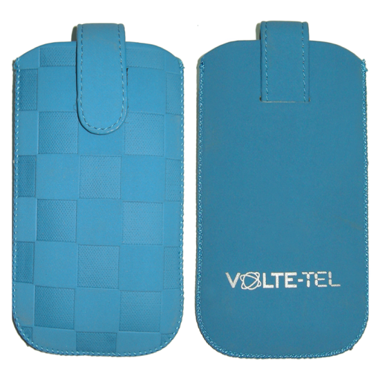 VOLTE-TEL ΘΗΚΗ ΠΟΥΓΚΙ SLIM CASE FABRIC CUBE V1604 BLUE ML