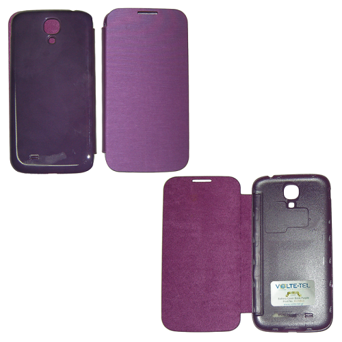 VOLTE-TEL ΘΗΚΗ SAMSUNG S4 I9505 BATTERY COVER BOOK PURPLE