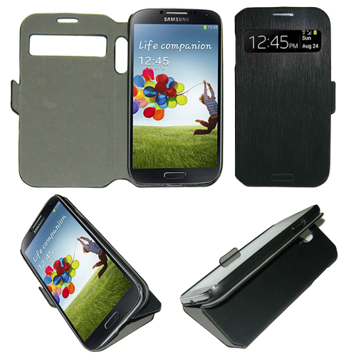 VOLTE-TEL ΘΗΚΗ SAMSUNG S4 I9505 S VIEW BOOK-STAND BLACK