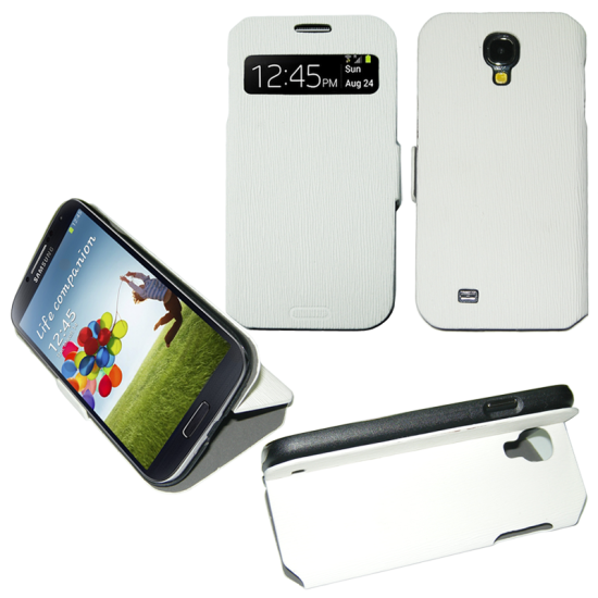 VOLTE-TEL ΘΗΚΗ SAMSUNG S4 I9505 S VIEW BOOK-STAND WHITE