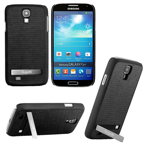 BUGATTI ΘΗΚΗ SAMSUNG I9505 FACEPLATE CLIP ON COVER PREMIUM BLACK