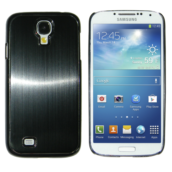 VOLTE-TEL ΘΗΚΗ SAMSUNG S4 I9505 FACEPLATE ALU-BRUSH BLACK