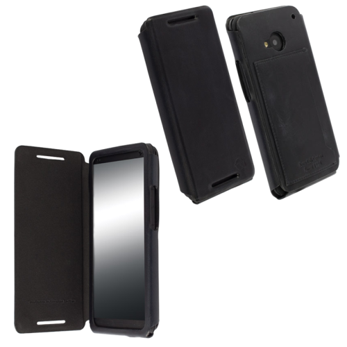KRUSELL ΘΗΚΗ HTC ONE LEATHER FLIPCOVER KIRUNA BLACK