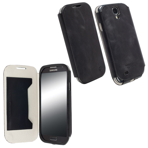 KRUSELL ΘΗΚΗ SAMSUNG I9505 LEATHER FLIPCOVER KIRUNA BLACK
