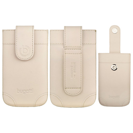 BUGATTI ΘΗΚΗ ΠΟΥΓΚΙ SLIM CASE LEATHER LONDON IVORY XL