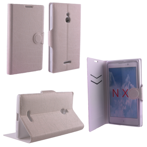 VOLTE-TEL ΘΗΚΗ NOKIA XL RM-1030 LINE LEATHER-TPU BOOK STAND WHITE