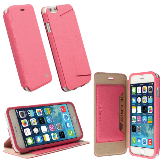 KRUSELL ΘΗΚΗ IPHONE 6S/6 4.7" LEATHER MALMO FLIPCOVER STAND PINK