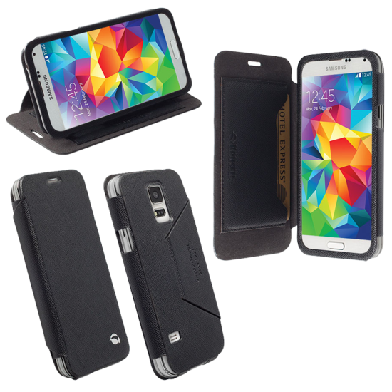 KRUSELL ΘΗΚΗ SAMSUNG S5 MINI LEATHER MALMO FLIPCOVER STAND BLACK