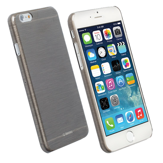 KRUSEL ΘΗΚΗ IPHONE 6S/6 4.7" FACEPLATE FROSTCOVER TRANSP. BLACK