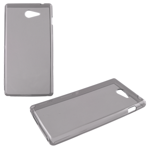 VOLTE-TEL ΘΗΚΗ SONY XPERIA M2 D2303 SLIMCOLOR TPU ΔΙΑΦΑΝΗ ΓΚΡΙ