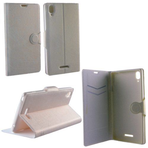 VOLTE-TEL ΘΗΚΗ SONY XPERIA T3 D5103 LINE LEATHER-TPU BOOK STAND WHITE