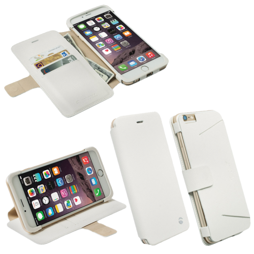 KRUSELL ΘΗΚΗ IPHONE 6S PLUS/6 PLUS 5.5" LEATHER MALMO FLIPCOVER STAND WHITE