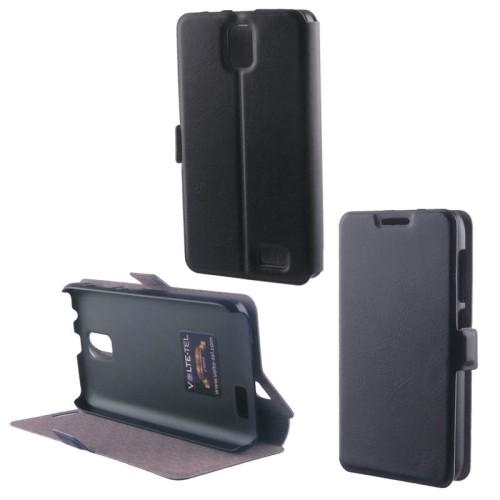 VOLTE-TEL ΘΗΚΗ LENOVO A328 PU LEATHER BOOK-STAND BLACK