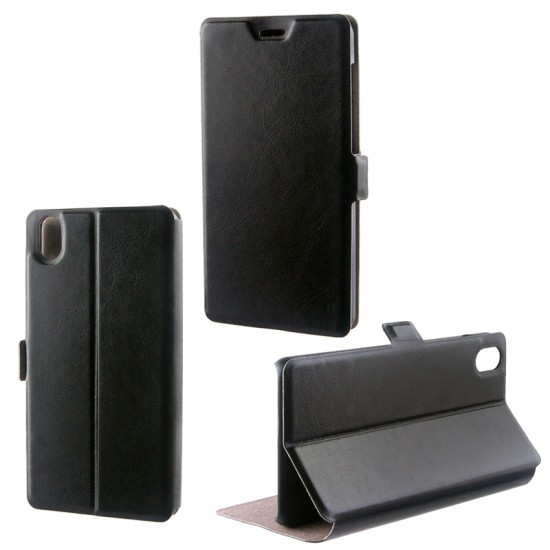 VOLTE-TEL ΘΗΚΗ LENOVO S850 PU LEATHER BOOK-STAND BLACK