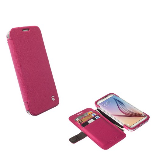 KRUSELL ΘΗΚΗ SAMSUNG S6 G920 LEATHER MALMO FLIPWALLET PINK