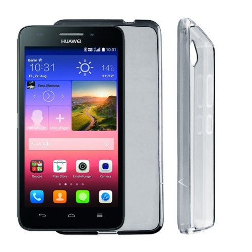 VOLTE-TEL ΘΗΚΗ HUAWEI ASCEND G620S/HONOR 4 PLAY SLIMCOLOR TPU ΔΙΑΦΑΝΗ ΓΚΡΙ