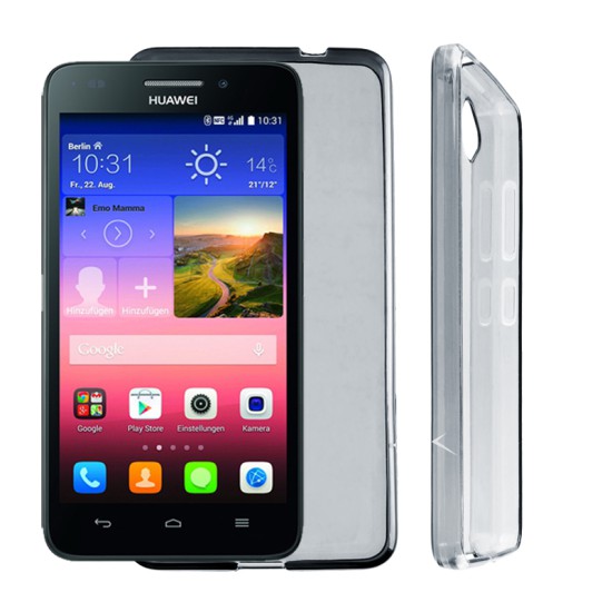 VOLTE-TEL ΘΗΚΗ HUAWEI ASCEND G620S/HONOR 4 PLAY SLIMCOLOR TPU ΔΙΑΦΑΝΗ ΓΚΡΙ