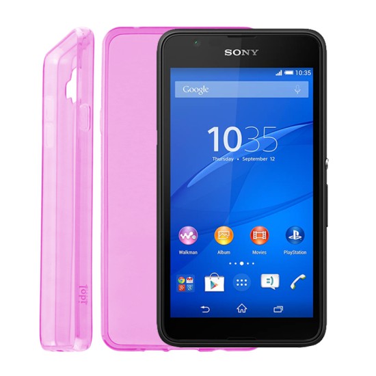 IDOL 1991 ΘΗΚΗ SONY E4G E2003/E2006 ULTRA THIN TPU 0.3mm ΔΙΑΦΑΝΗ ΡΟΖ