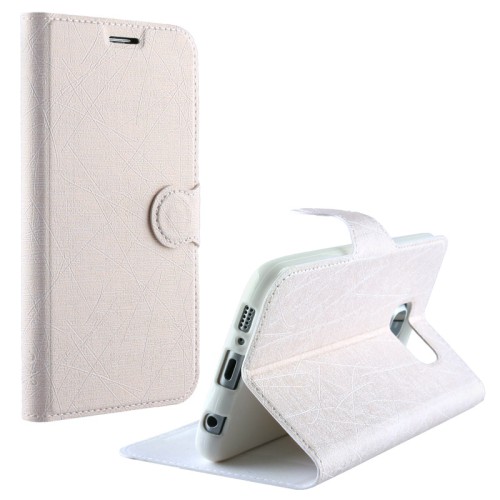 VOLTE-TEL ΘΗΚΗ ALCATEL PIXI 3 4" 4013D LINE LEATHER-TPU BOOK STAND WHITE