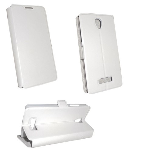 VOLTE-TEL ΘΗΚΗ LENOVO A2010 PU LEATHER BOOK-STAND WHITE