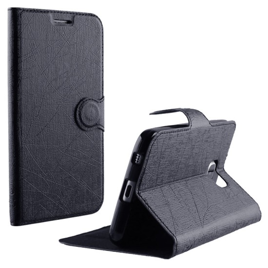 VOLTE-TEL ΘΗΚΗ MOTOROLA MOTO G3 XT1541 LINE LEATHER-TPU BOOK STAND BLACK