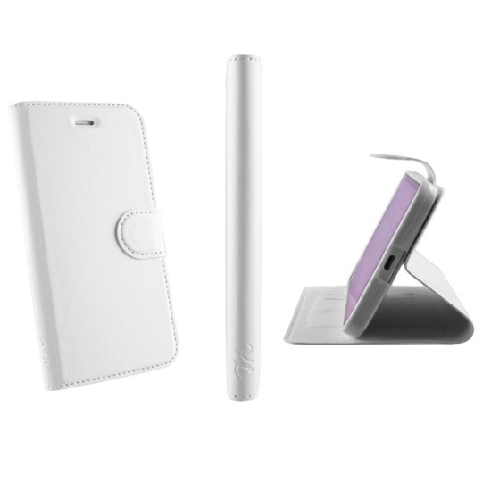 VOLTE-TEL ΘΗΚΗ MICROSOFT LUMIA 640 XL LEATHER-TPU BOOK STAND WHITE