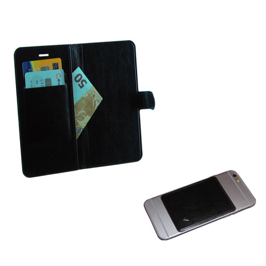 VOLTE-TEL ΘΗΚΗ UNIVERSAL 4.0"-4.6" LEATHER BOOK 3M MAGNET BLACK