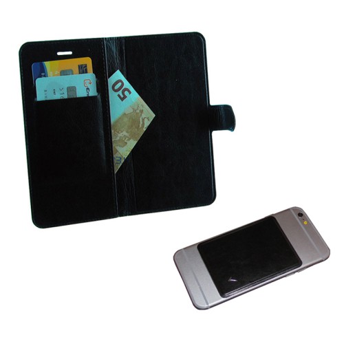 VOLTE-TEL ΘΗΚΗ UNIVERSAL 4.5"-5.1" LEATHER BOOK 3M MAGNET BLACK
