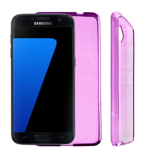 VOLTE-TEL ΘΗΚΗ SAMSUNG S7 EDGE G935 5.5"SLIMCOLOR TPU ΔΙΑΦΑΝΗ ΡΟΖ