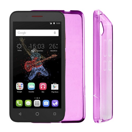VOLTE-TEL ΘΗΚΗ ALCATEL GO PLAY 5.0" 7048X SLIMCOLOR TPU ΔΙΑΦΑΝΗ ΡΟΖ