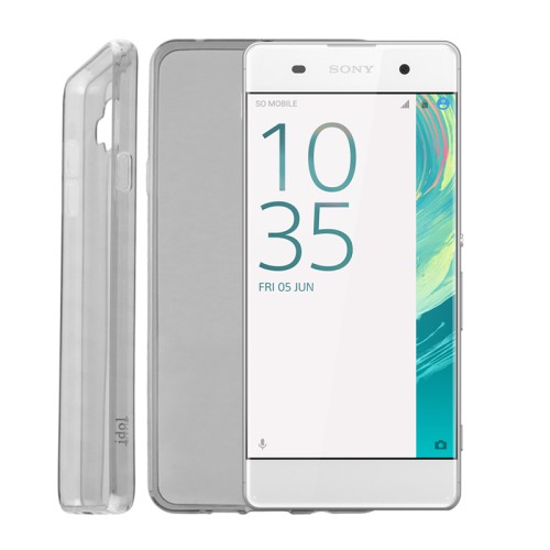 IDOL 1991 ΘΗΚΗ SONY XPERIA XA 5.0" ULTRA THIN TPU 0.3mm ΔΙΑΦΑΝΗ ΓΚΡΙ