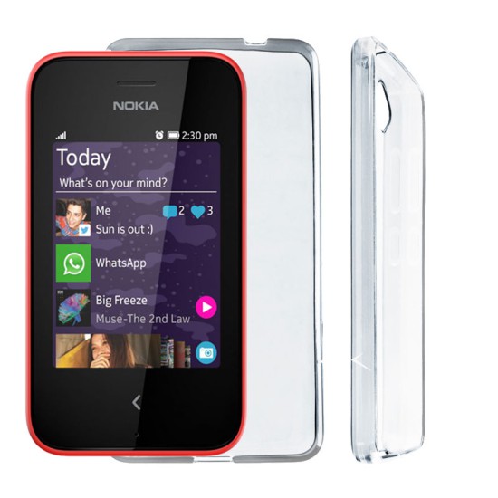 VOLTE-TEL ΘΗΚΗ NOKIA ASHA 230 SLIMCOLOR TPU ΔΙΑΦΑΝΗ