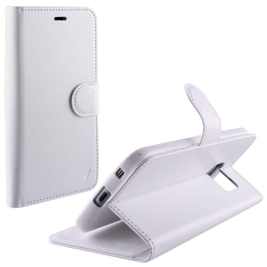 VOLTE-TEL LEATHER-TPU BOOK STAND ΘΗΚΗ LG K7 X210 5.0in WHITE
