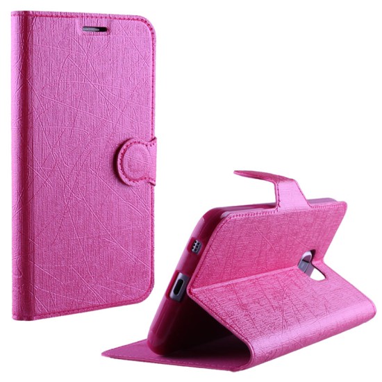 VOLTE-TEL LEATHER-TPU BOOK STAND ΘΗΚΗ ALCATEL POP 3 5.0 5015D LINE PINK