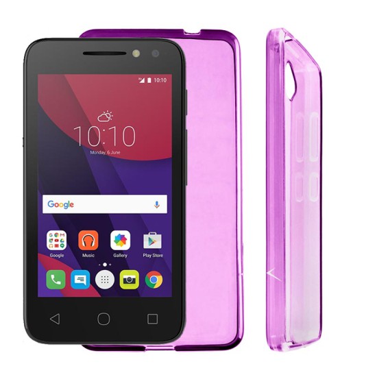 VOLTE-TEL SLIMCOLOR TPU ΘΗΚΗ ALCATEL SLIMCOLOR TPU PIXI 4 4in 4034D ΔΙΑΦΑΝΗ ΡΟΖ