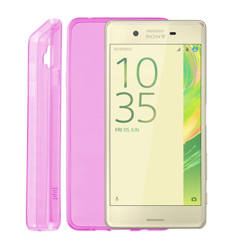 IDOL 1991 ΘΗΚΗ SONY XPERIA X F5121 5" ULTRA THIN TPU 0.3mm ΔΙΑΦΑΝΗ ΡΟΖ
