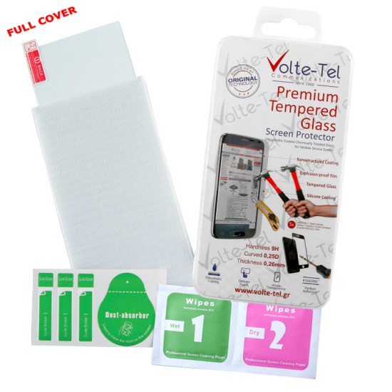 VOLTE-TEL TEMPERED GLASS LG X CAM K580 5.2in 9H 0.26mm 2.5D FULL GLUE FULL COVER