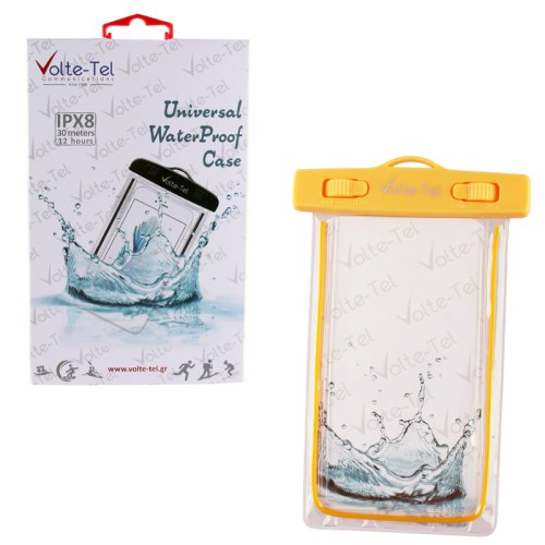 VOLTE-TEL ΘΗΚΗ ΑΔΙΑΒΡΟΧΗ 2 IN 1 SPORTS ARMBAND LUMINUS IPX8 30m MAX SIZE 14.2cm x 7.5cm (5.8") YELLOW