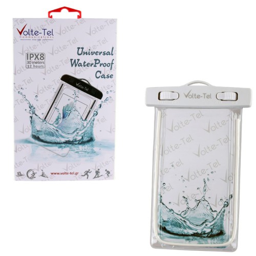 VOLTE-TEL ΘΗΚΗ ΑΔΙΑΒΡΟΧΗ 2 IN 1 SPORTS ARMBAND LUMINUS IPX8 30m MAX SIZE 16.3cm x 8.2cm (6.9") WHITE