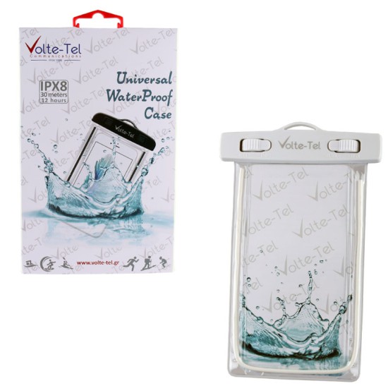 VOLTE-TEL ΘΗΚΗ ΑΔΙΑΒΡΟΧΗ 2 IN 1 SPORTS ARMBAND LUMINUS IPX8 30m MAX SIZE 16.3cm x 8.2cm (6.9") WHITE