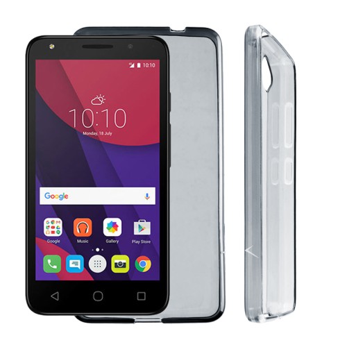 VOLTE-TEL ΘΗΚΗ ALCATEL PIXI 4 5045X 5" SLIMCOLOR TPU ΔΙΑΦΑΝΗ ΓΚΡΙ
