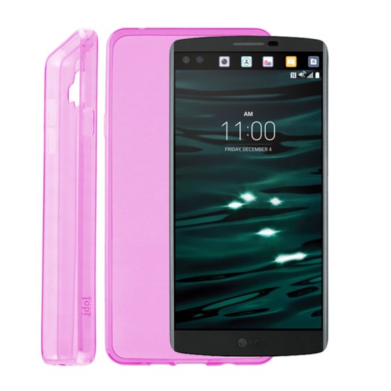 IDOL 1991 ΘΗΚΗ LG V10 H960 5.7" ULTRA THIN TPU 0.3mm ΔΙΑΦΑΝΗ ΡΟΖ